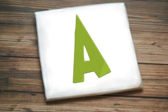 Alphabet Letter A Machine Embroidery Design