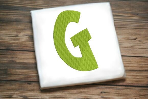 Alphabet Letter G Machine Embroidery Design
