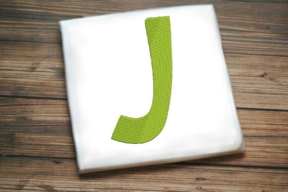Alphabet Letter J Machine Embroidery Design