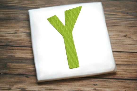 Alphabet Letter Y Machine Embroidery Design