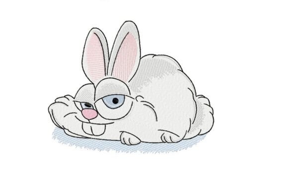 Bunny Face Embroidery Design- 4 Sizes