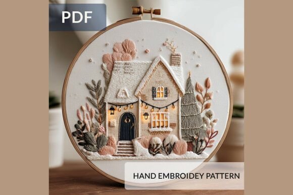 Cottagecore House Embroidery Pattern 16