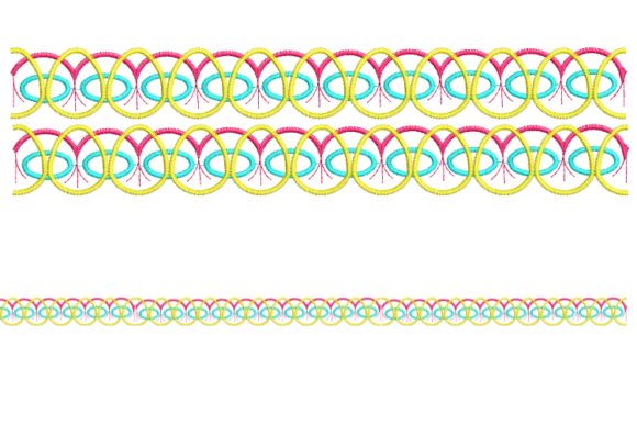 Elegant Embroidery Borders with Motifs