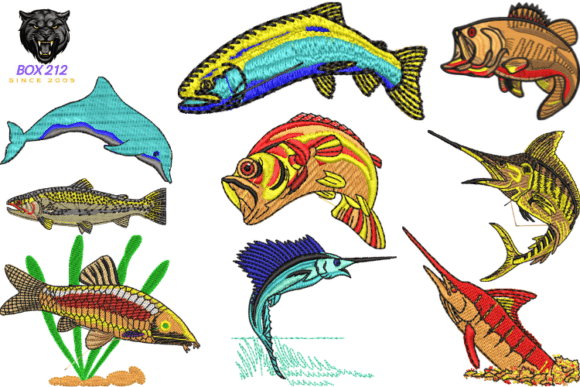 Fish Embroidery Designs Collection