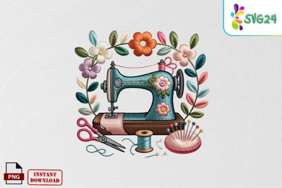 Floral Sewing Craft Machine Embroidery P