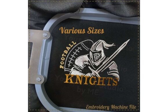 Knight’s Football Embroidery Design