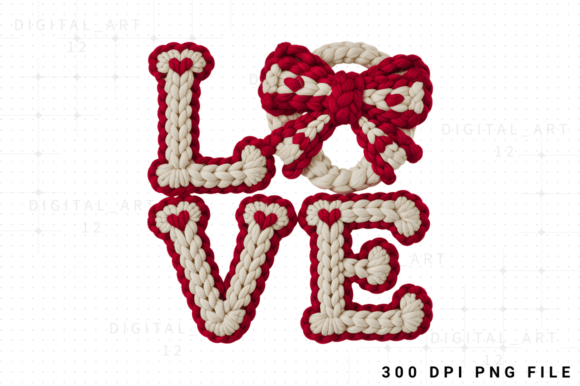Love Embroidery Sublimation PNG Design
