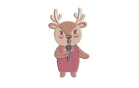 Singing Deer Embroidery