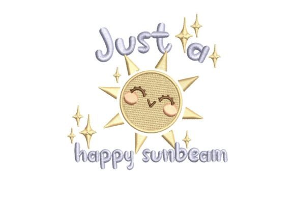 Smiling Sun, Nursery Embroidery